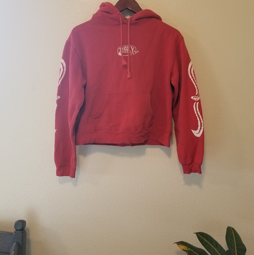 Vintage roxy crop hoodie sweatshirt S/M